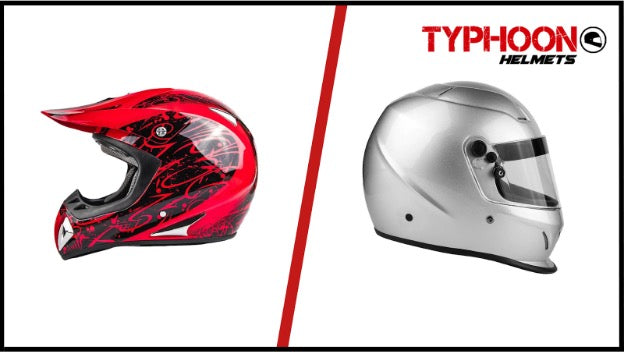 Motocross Helmets vs. Motorcycle Helmets | Typhoon Helmets Motocross Helmets vs. Motorcycle Helmets | Typhoon Helmets
