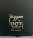 SA2020 Adult Snell Helmet DOT -- Matte Black