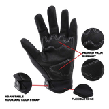 Youth Motocross Black Gloves and Matte Black Goggles