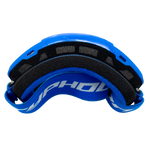 Youth Dirt Bike Helmet Combo Blue w/ Blue Goggles