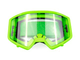 Green Helmet, Gloves, Goggles and Adult Chest Protector