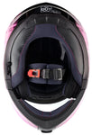 Pink Swirl Dual Visor Adult Modular Helmet