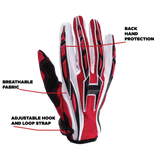 Adult Red Helmet Combo w/ Red Gloves and Goggles