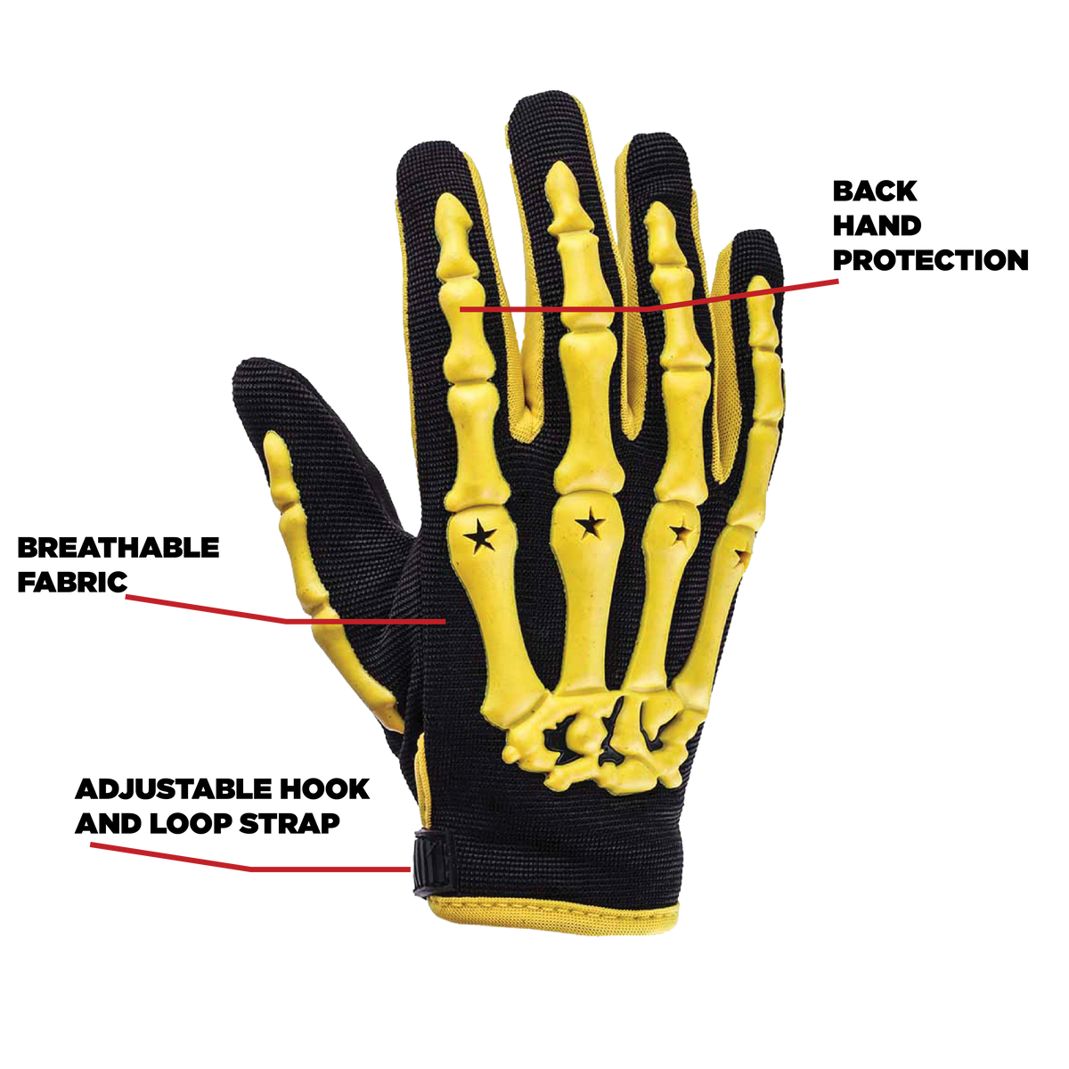 Yellow Youth Motocross Gloves & Goggles | Typhoon Helmets