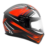 Adult 3x 4x Matte Orange Full Face Snowmobile Helmet w/ Double Pane Shield