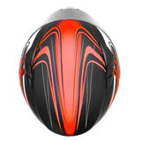 Adult Full Face 3x 4x Matte Orange Snowmobile Helmet w/ Electric Heated Shield
