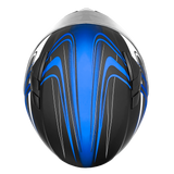 Adult 3x 4x Matte Blue Full Face Snowmobile Helmet w/ Double Pane Shield