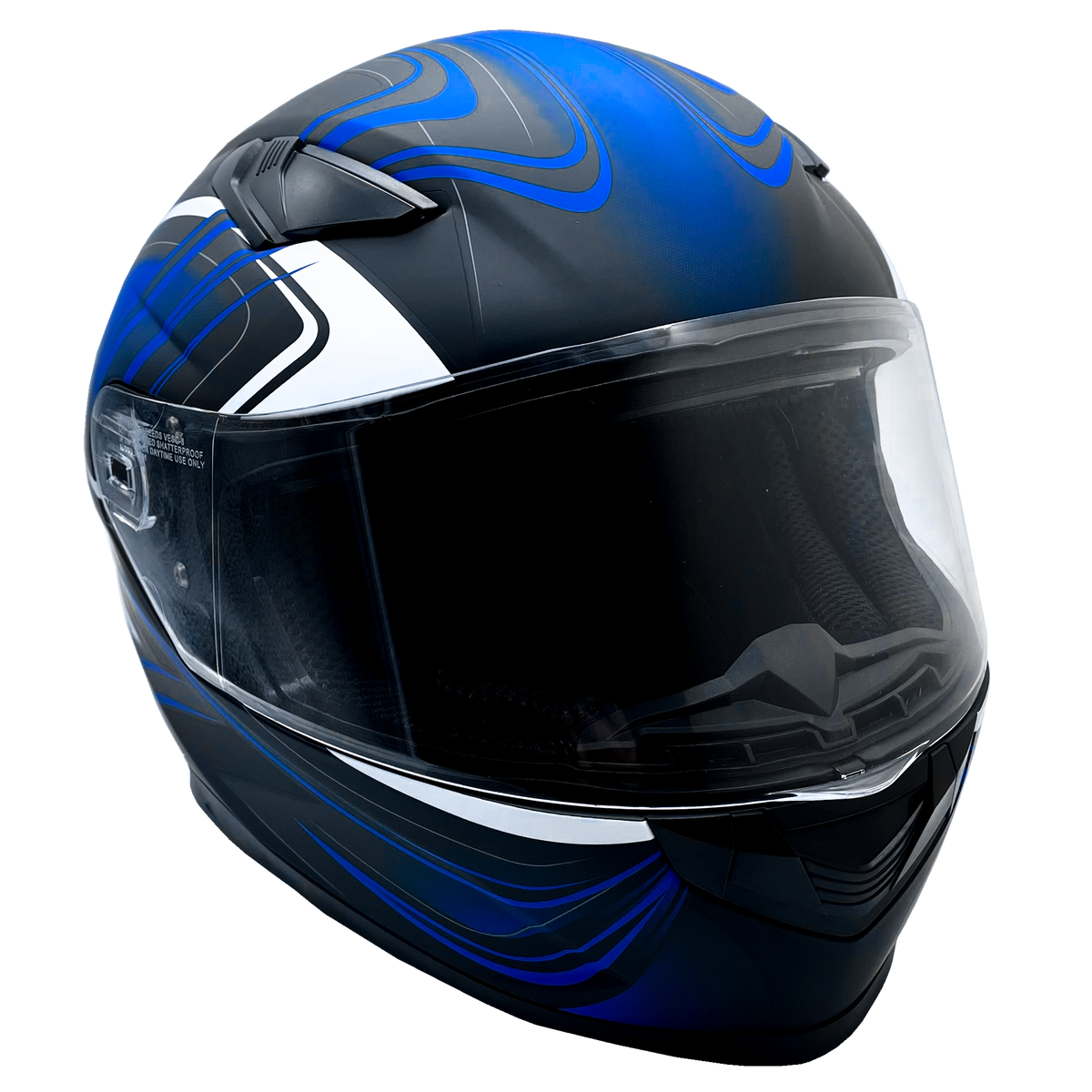 Matte blue best sale motorcycle helmet