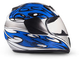 Youth Blue Double Pane Snowmobile Helmet