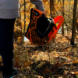 Adult Motocross Matte Orange and Black Helmet