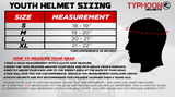 Youth Full Face Matte Orange Motorcycle Helmet