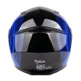 Blue Adult Modular Flip up Snowmobile Helmet with dual lens Heated shield and drop down sun-glass