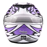Youth Purple Full Face Helmet XL -- FACTORY SECOND