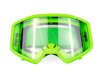 Adult Helmet Goggle Set Matte Green Splatter