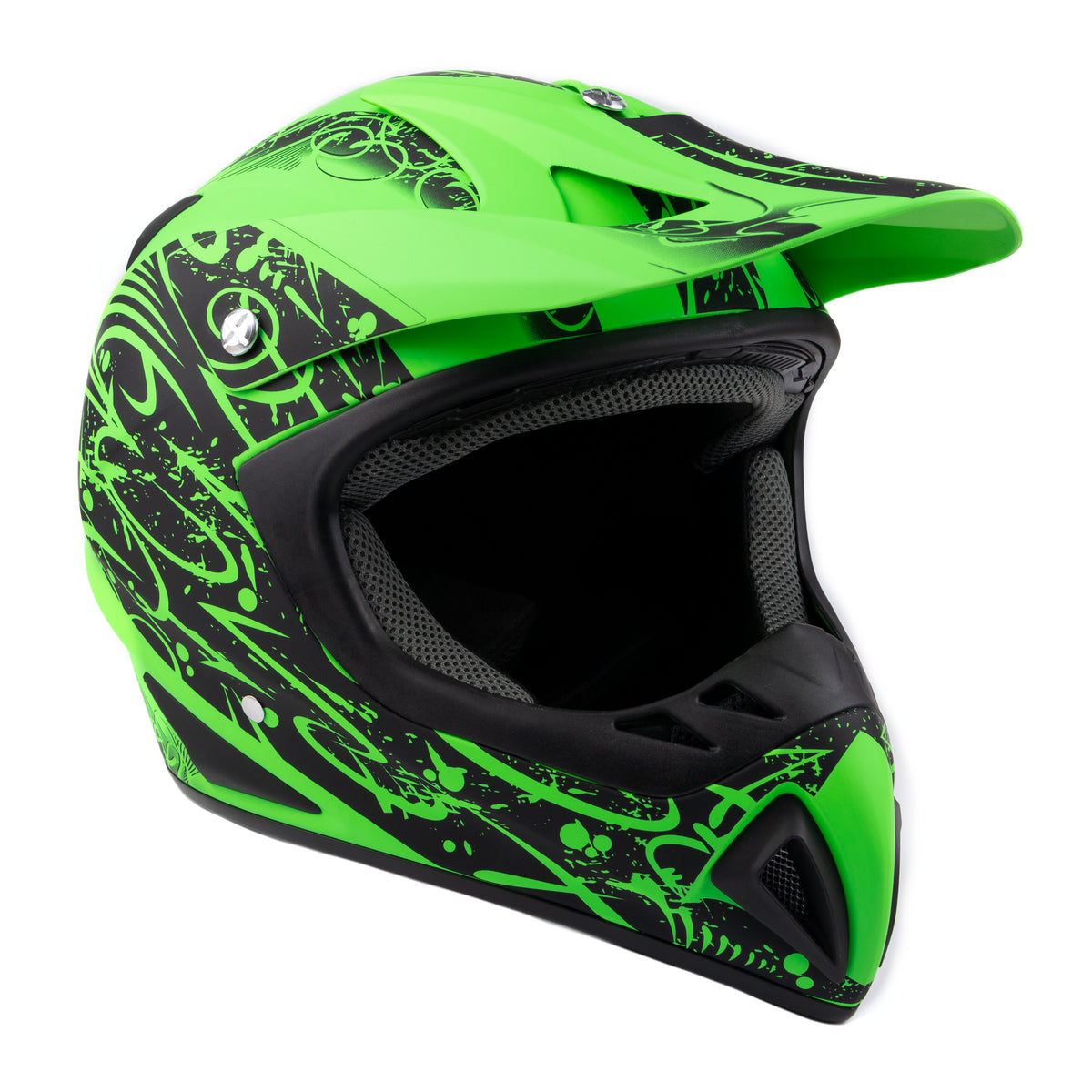 Adult MOTOCROSS ATV OFFROAD Green Typhoon Helmet – Typhoon Helmets