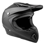 Adult Helmet Combo Matte Black w/ Yellow Gloves & Goggles