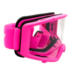 Adult Helmet Combo Matte Black w/ Pink Goggles & Gloves
