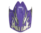 Purple Flame Youth Off Road Replacement Visor