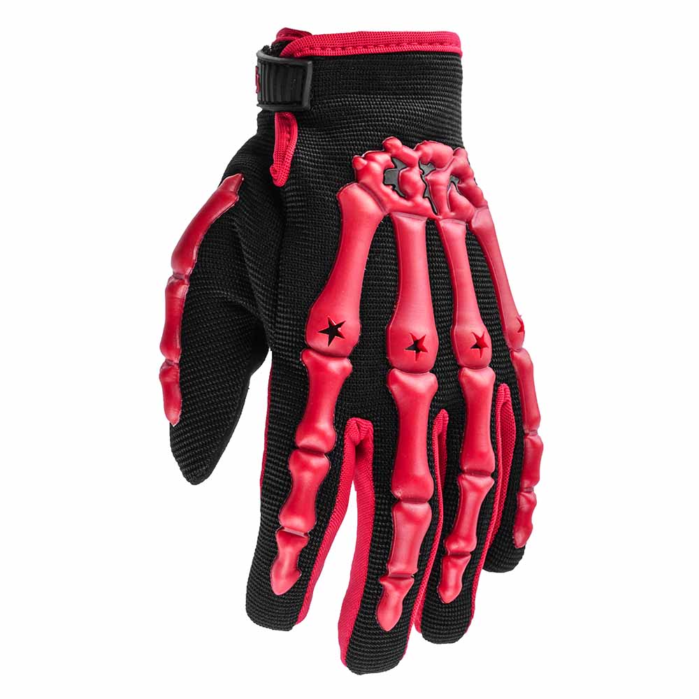 Red Youth Kids Motocross ATV Gloves from Typhoon Helmets