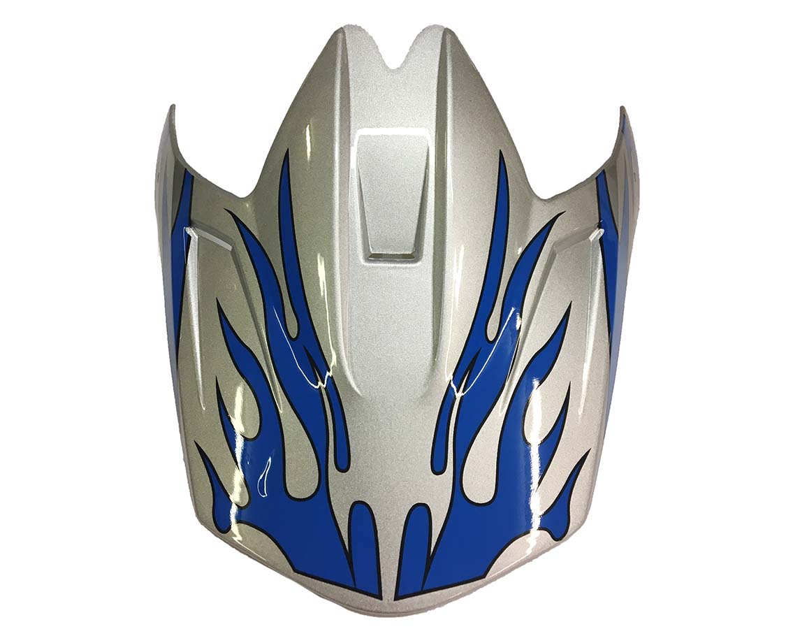 Blue Flame Youth Off Road Replacement Visor Typhoon Helmets