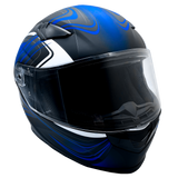 XS Adult Full Face Blue Snowmobile Helmet w/ Electric Heated Shield