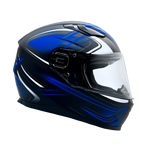 XS Adult Full Face Blue Snowmobile Helmet w/ Electric Heated Shield