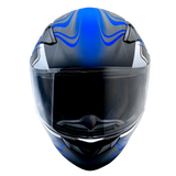XS Adult Full Face Blue Snowmobile Helmet w/ Electric Heated Shield