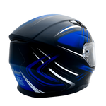 XS Adult Full Face Blue Snowmobile Helmet w/ Electric Heated Shield