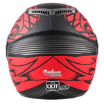 Red Youth Full Face Motorcycle Helmet (Medium) - FACTORY SECOND