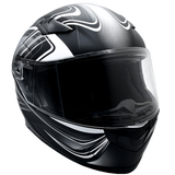 XS Adult Gray Full Face Snowmobile Helmet w/ Double Pane Shield
