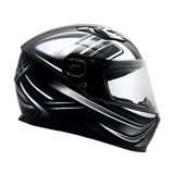 XS Adult Full Face Gray Snowmobile Helmet w/ Electric Heated Shield