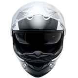 XS Adult Full Face Gray Snowmobile Helmet w/ Electric Heated Shield