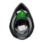 Green Helmet, Black Gloves, Goggles & Youth Chest Protector