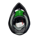 Green Helmet, Black Gloves, Goggles & Youth Chest Protector