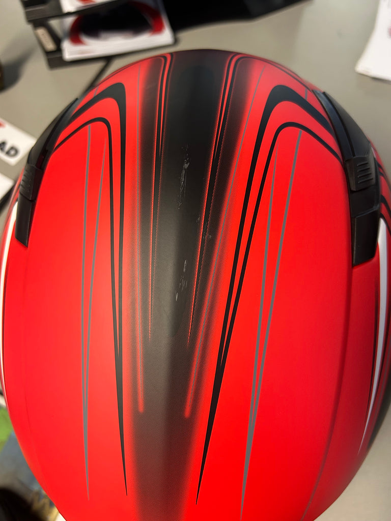 Matte Red Full Face Adult Helmet Medium - FACTORY SECOND – Typhoon Helmets