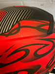 Red Youth Full Face Motorcycle Helmet (Medium) - FACTORY SECOND