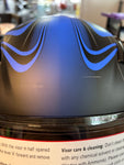 Matte Black & Blue Full Face Adult Helmet (XL) - FACTORY SECOND