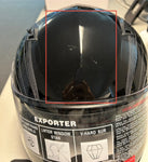 XL Adult White Black Modular Helmet - FACTORY SECOND
