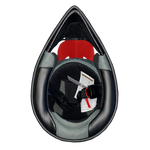 Adult Motocross Red and Black Helmet