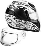 Black Double Pane Youth Snowmobile Helmet