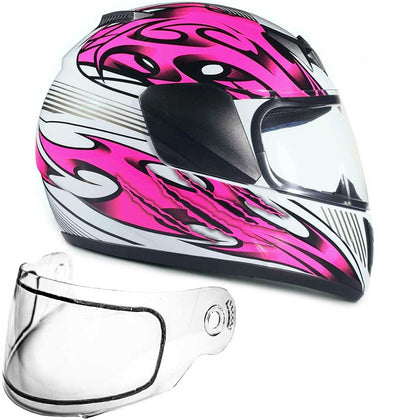 Pink Double Pane Youth Snowmobile Helmet