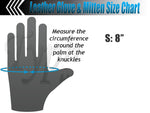 Leather Five Finger Snowmobile Gloves (SMALL)