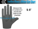 Leather Five Finger Snowmobile Gloves (SMALL)