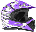 Purple Youth Off Road Helmet LARGE - FACTORY SECOND