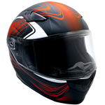 XS Adult Orange Full Face Snowmobile Helmet w/ Double Pane Shield