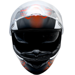 XS Adult Orange Full Face Snowmobile Helmet w/ Double Pane Shield