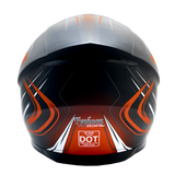 XS Adult Orange Full Face Snowmobile Helmet w/ Double Pane Shield