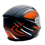 XS Adult Orange Full Face Snowmobile Helmet w/ Double Pane Shield