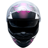 XS Adult Pink Full Face Snowmobile Helmet w/ Double Pane Shield