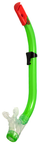 Clearance Semi-Dry Snorkel Scuba Diving Swimming Green YOUTH